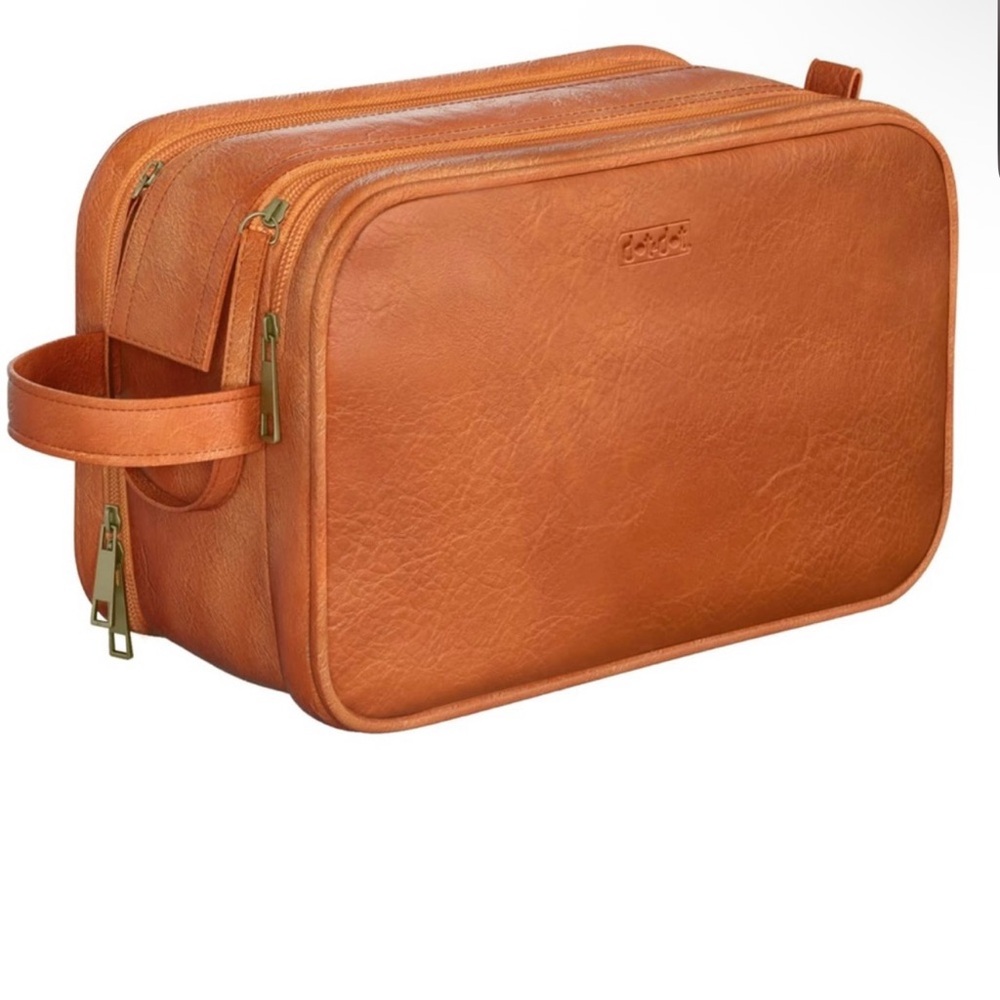 Dot & Dot Brown Leather Travel Men's Bag